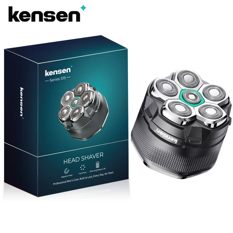 KENSEN Electric Head Shaver for Bald Men 6D Magnetic Razor Hair Trimmer USB Rechargeable LED Display Waterproof Beard Shavers 1