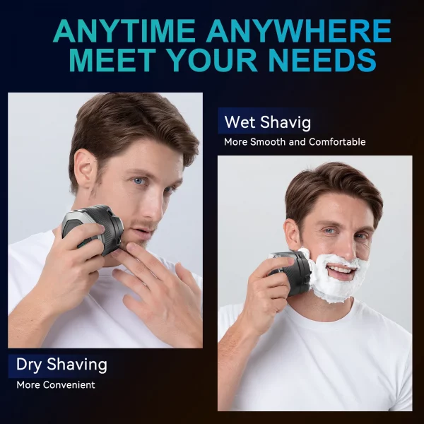 KENSEN Electric Head Shaver for Bald Men 6D Magnetic Razor Hair Trimmer USB Rechargeable LED Display Waterproof Beard Shavers 6